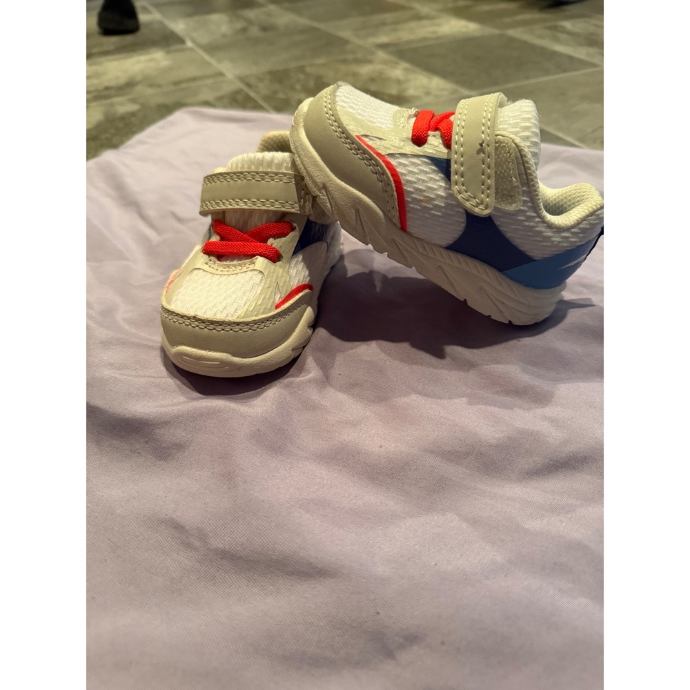 Carters Cloudin-BP Toddler Boys Sneakers White Blue Red Size 4.5M